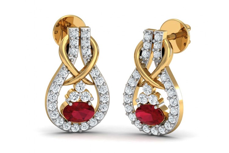 Lara Ruby Diamond Earrings